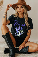 5000-E3060 Texas Bluebonnet Graphic Heavy Cotton Tee $9