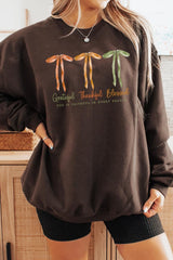 UL180P-E3111 Grateful Thankful Blessed Graphic Plus Sweatshirt $25