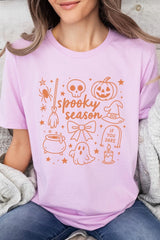 US3001-E3141 Halloween Doodle Graphic Tee $12.5
