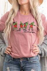 US3001P-E3203 Grinch Dance Funny Christmas Graphic Plus Tee $16