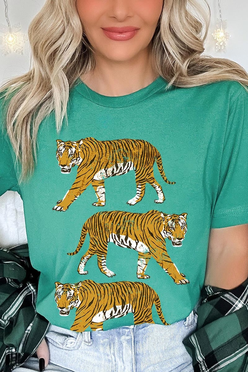 US3001P-E3104 Retro Tigers Graphic Plus Tee $16