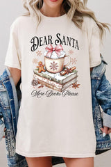 5000P-E3205 Dear Santa Books Graphic Plus Heavy Cotton Tee $12.75