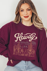 UL180-E3095 Howdy Desert Western Graphic Sweatshirt $20