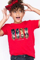 US3001Y-E3204Z Savior Is Born Nativity Kids Graphic Tee $11