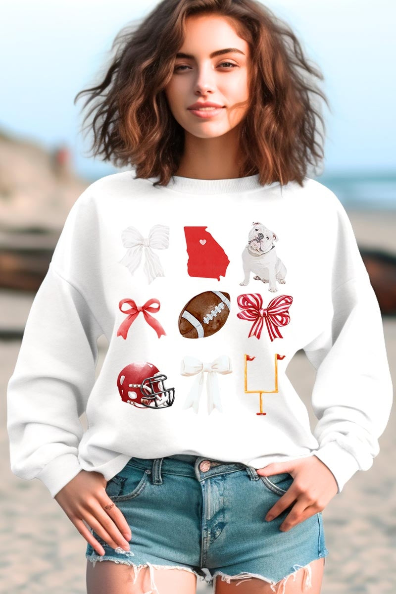 UL180-E3080 Georgia Football Graphic Sweatshirt $20