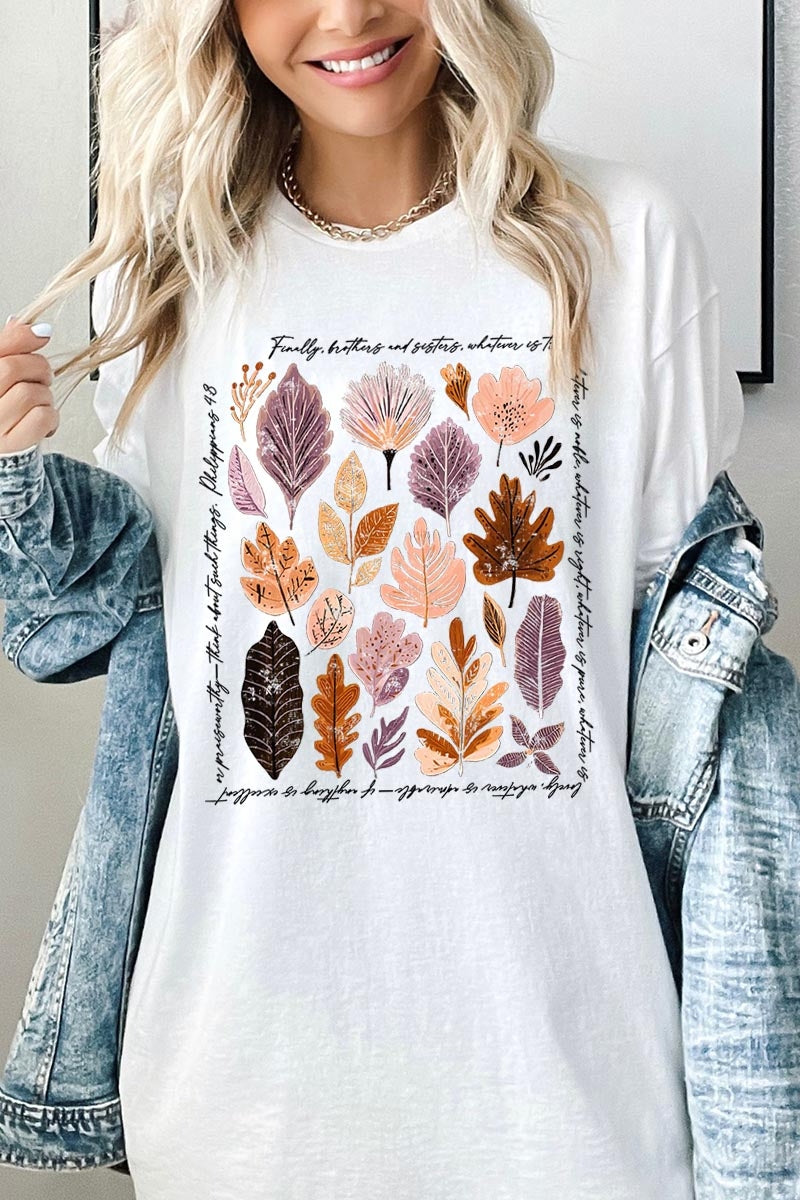 5000P-E3147 Christian Fall Graphic Plus Heavy Cotton Tee $12.75