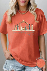 5000-E3183 Nativity Gift Graphic Heavy Cotton Tee $9