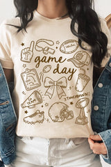 US3001P-E3081 Football Doodles Graphic Plus Tee $16