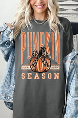 5000-E3145 Pumpkin Season Graphic Heavy Cotton Tee $9