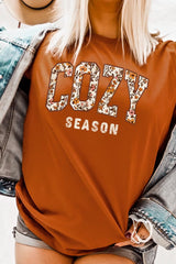 US3001-E3082 Cozy Season Graphic Tee $12.5