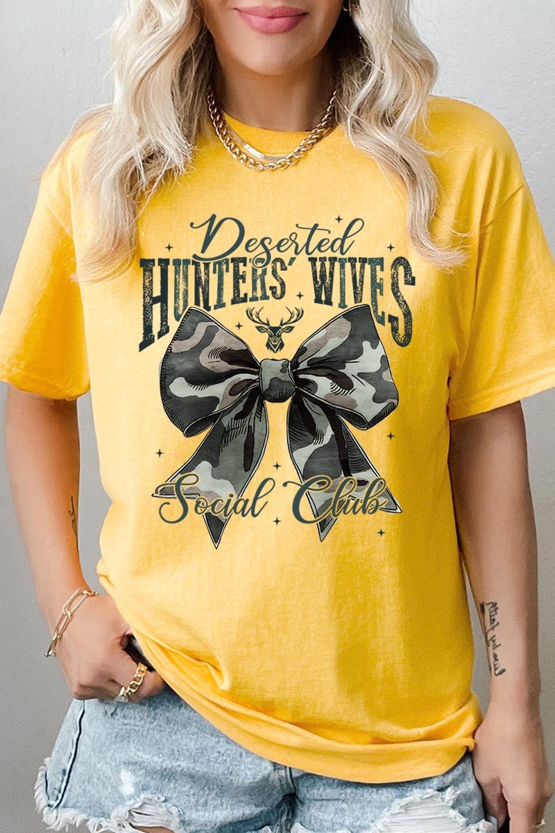 5000-E3193 Huntersu2019 Wives Social Club Graphic Heavy Cotton Tee $9