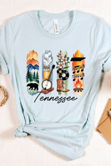 US3001P-E3061TN Tennessee State Brushstroke Graphic Plus Tee $16