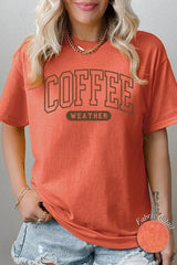 5000-E3207 Coffee Weather Graphic Heavy Cotton Tee $9