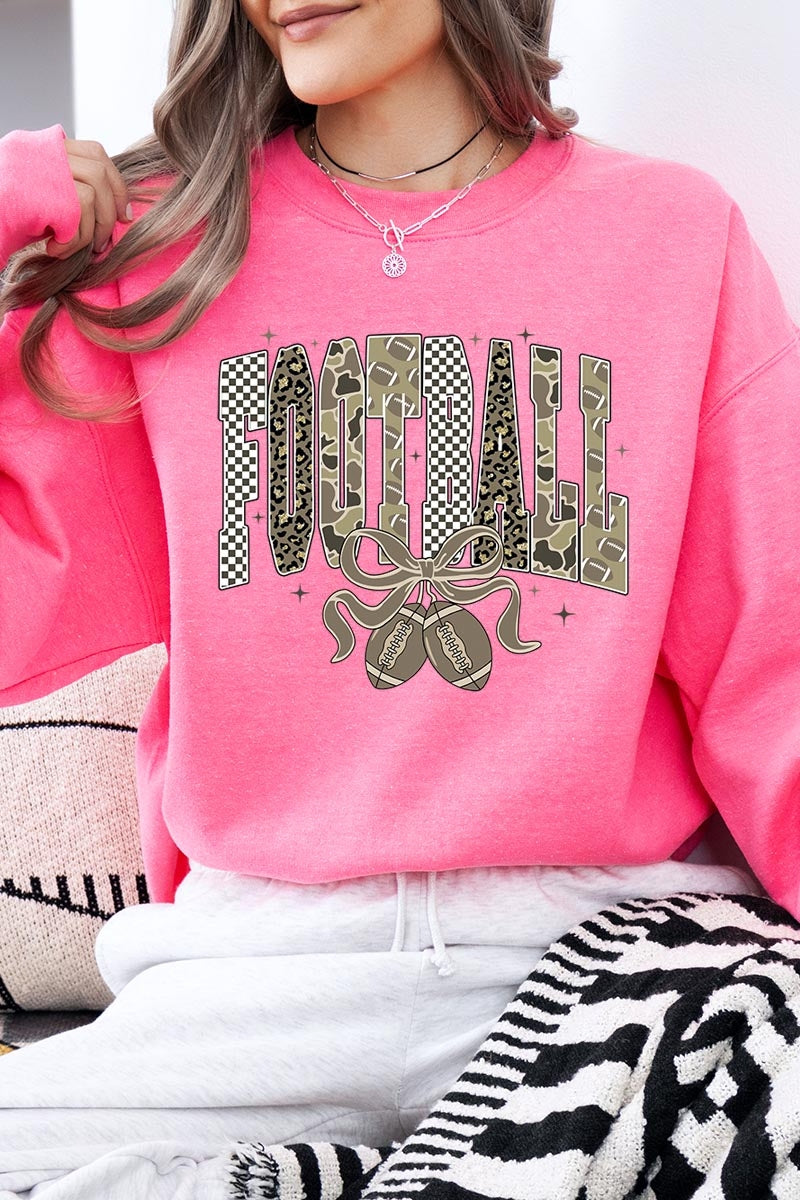 UL180-E3132 Camo Football Graphic Sweatshirt $20