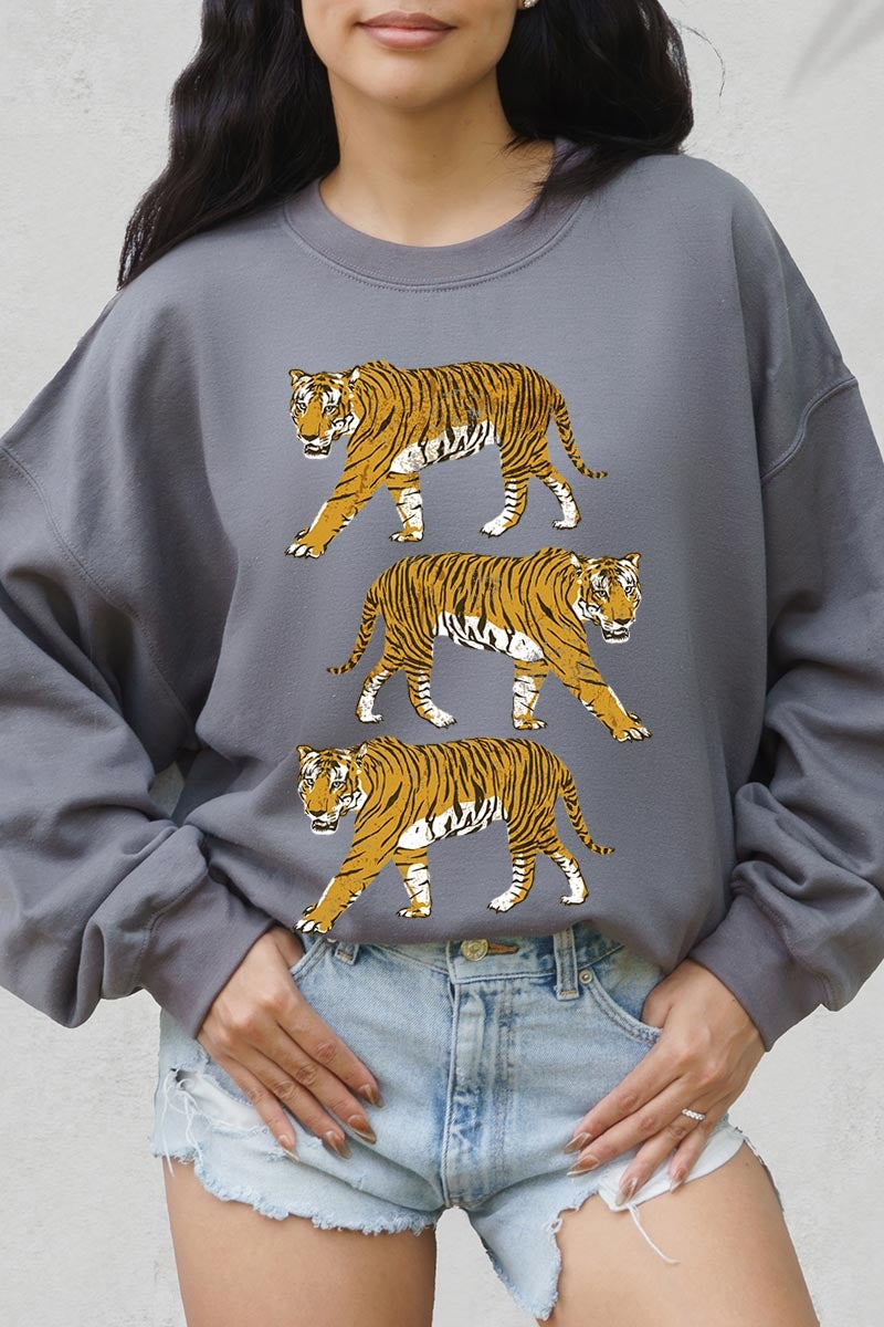 UL180-E3104 Retro Tigers Graphic Sweatshirt $20