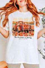 5000-E3172 Harvest Is Plenty Graphic Heavy Cotton Tee $9