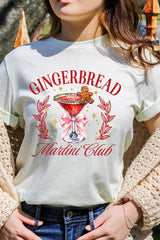 US3001-E3216 Gingerbread Martini Club Graphic Tee $12.5