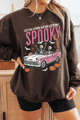 UL180-E3142 Spooky Skeleton Graphic Sweatshirt $20