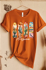 US3001-E3061AZ Arizona State Brushstroke Graphic Tee $12.5
