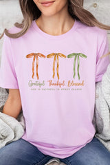 US3001-E3111 Grateful Thankful Blessed Graphic Tee $12.5