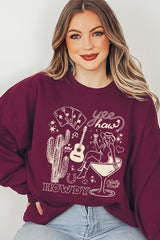 UL180-E3097 Cowgirl Country Music Graphic Sweatshirt $20