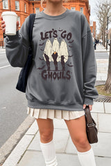 UL180-E3160 Letu2019s Go Ghouls Ghost Graphic Sweatshirt $20