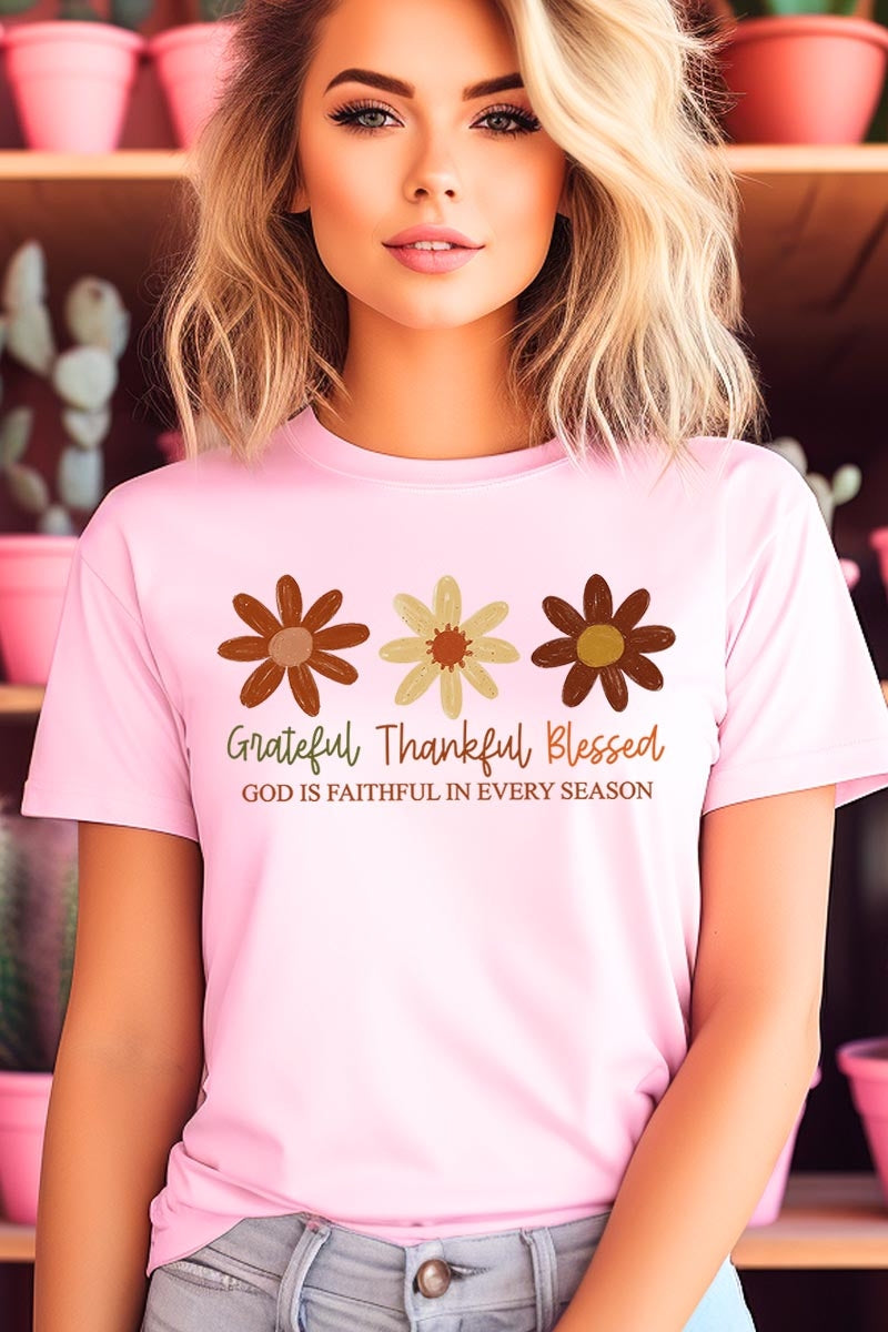 US3001P-E3165 Boho Fall Christian Graphic Plus Tee $16