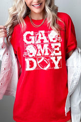 5000P-E3073 Distressed Game Day Graphic Plus Heavy Cotton Tee $12.75