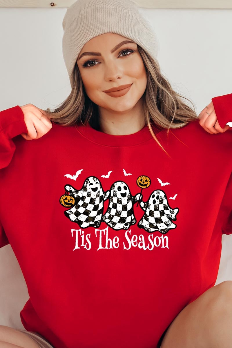 UL180P-E3124 Retro Ghosts Graphic Plus Sweatshirt $25