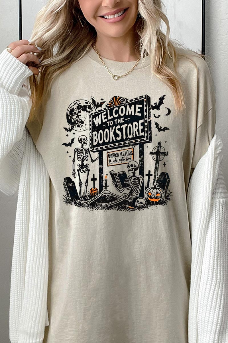 5000P-E3122 Bookstore Halloween Graphic Plus Heavy Cotton Tee $12.75