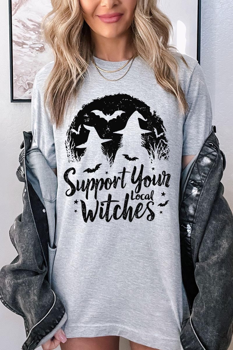 US3001-E3161 Local Witches Halloween Graphic Tee $12.5