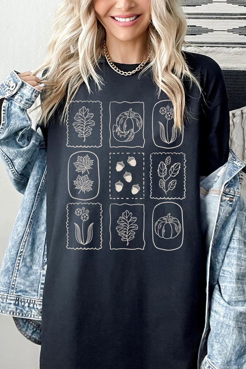 5000-E3101 Autumn Graphic Heavy Cotton Tee $9