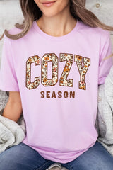 US3001-E3082 Cozy Season Graphic Tee $12.5