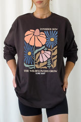 UL240P-E3067 Consider the Wildflowers Plus Long Sleeve Tee $17