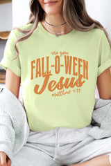 US3001-E3143 Are You Fall O Ween Jesus Graphic Tee $12.5