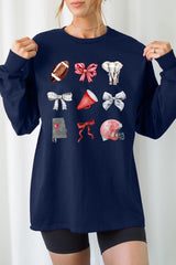 UL240-E3076 Alabama Football Graphic Long Sleeve Tee $13.75