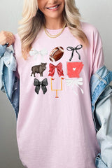 5000-E3077 Arkansas Football Graphic Heavy Cotton Tee $9