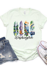 US3001P-E3061WA Washington State Brushstroke Graphic Plus Tee $16