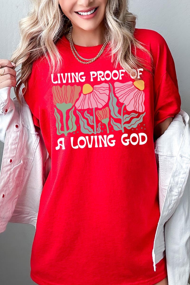 5000-E3066 Living Proof of a Loving Graphic Heavy Cotton Tee $9
