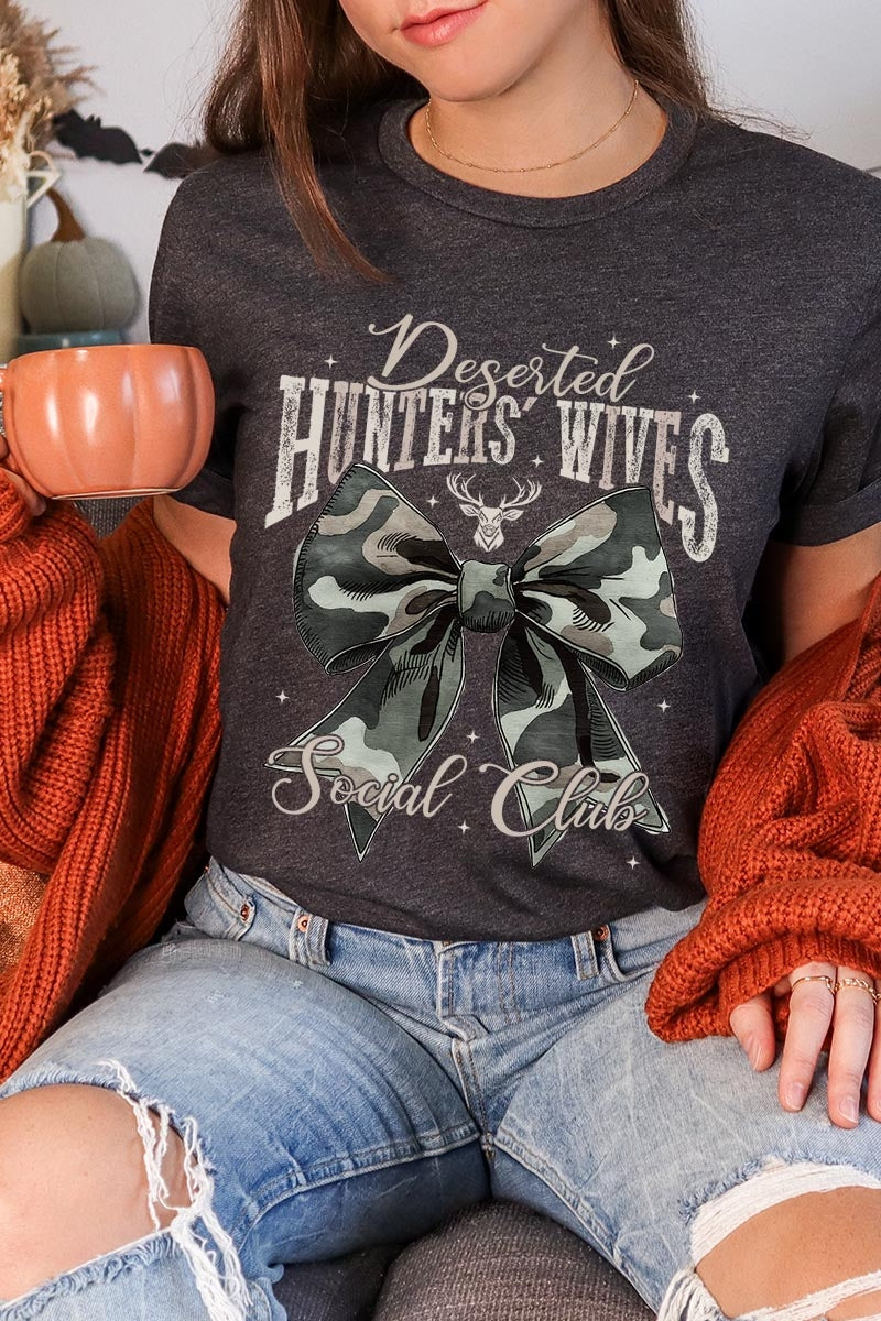 US3001-E3193 Hunters Wives Social Club Graphic Tee $12.5