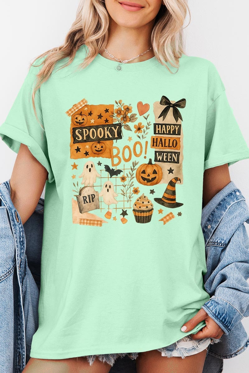 5000P-E3084 Halloween collage Graphic Plus Heavy Cotton Tee $12.75