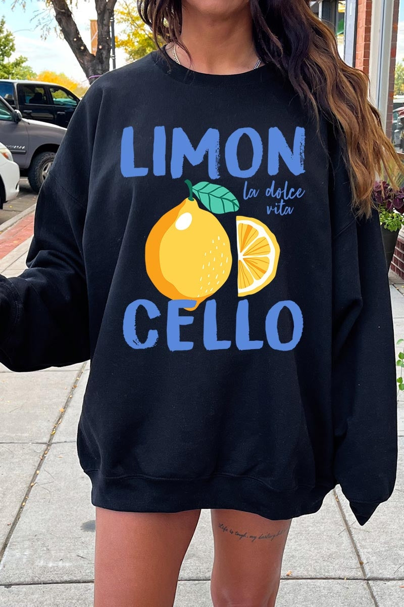 UL180P-E3056 Limoncello Graphic Plus Sweatshirt $25