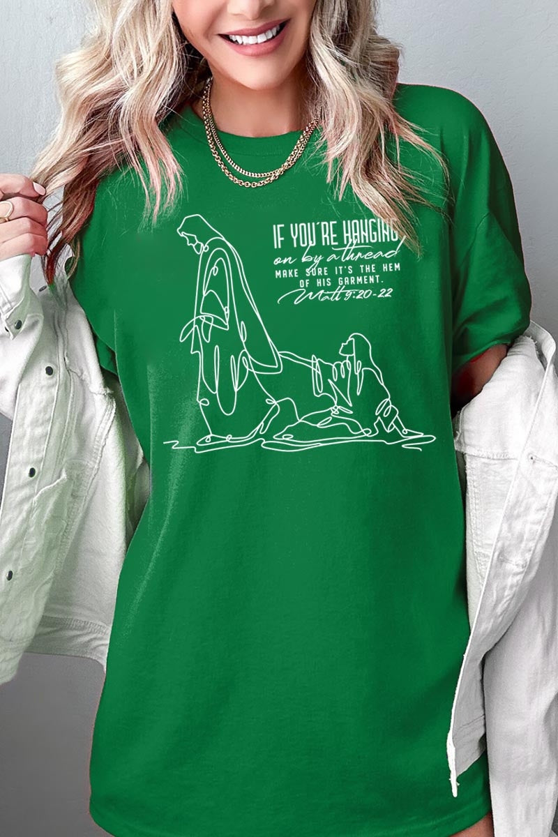 5000P-E3075 If Youu2019re Hanging On Graphic Plus Heavy Cotton Tee $12.75