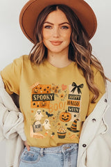 US3001-E3084 Halloween collage Graphic Tee $12.5