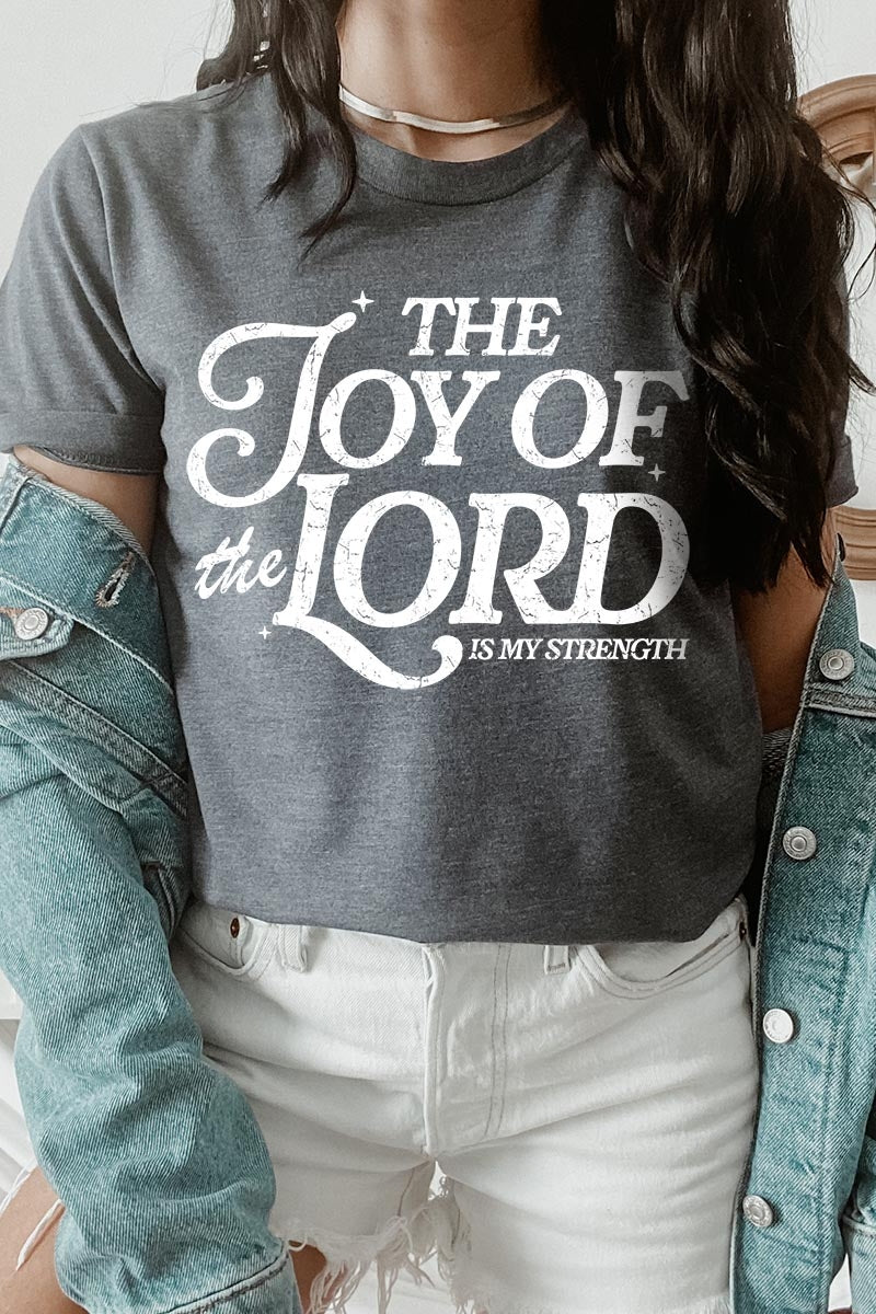 US3001-E3179 Joy of the Lord Graphic Tee $12.5