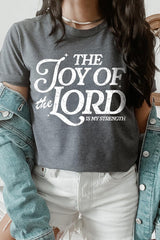 US3001P-E3179 Joy of the Lord Graphic Plus Tee $16