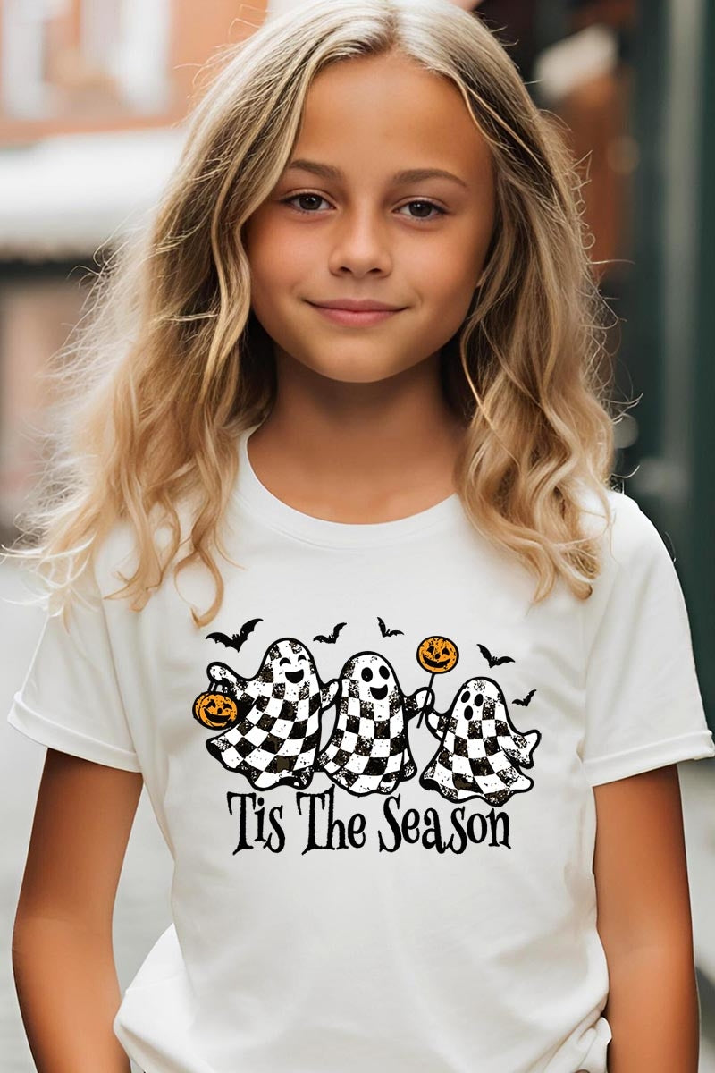 US3001Y-E3124Z Retro Ghosts Kids Graphic Tee $11