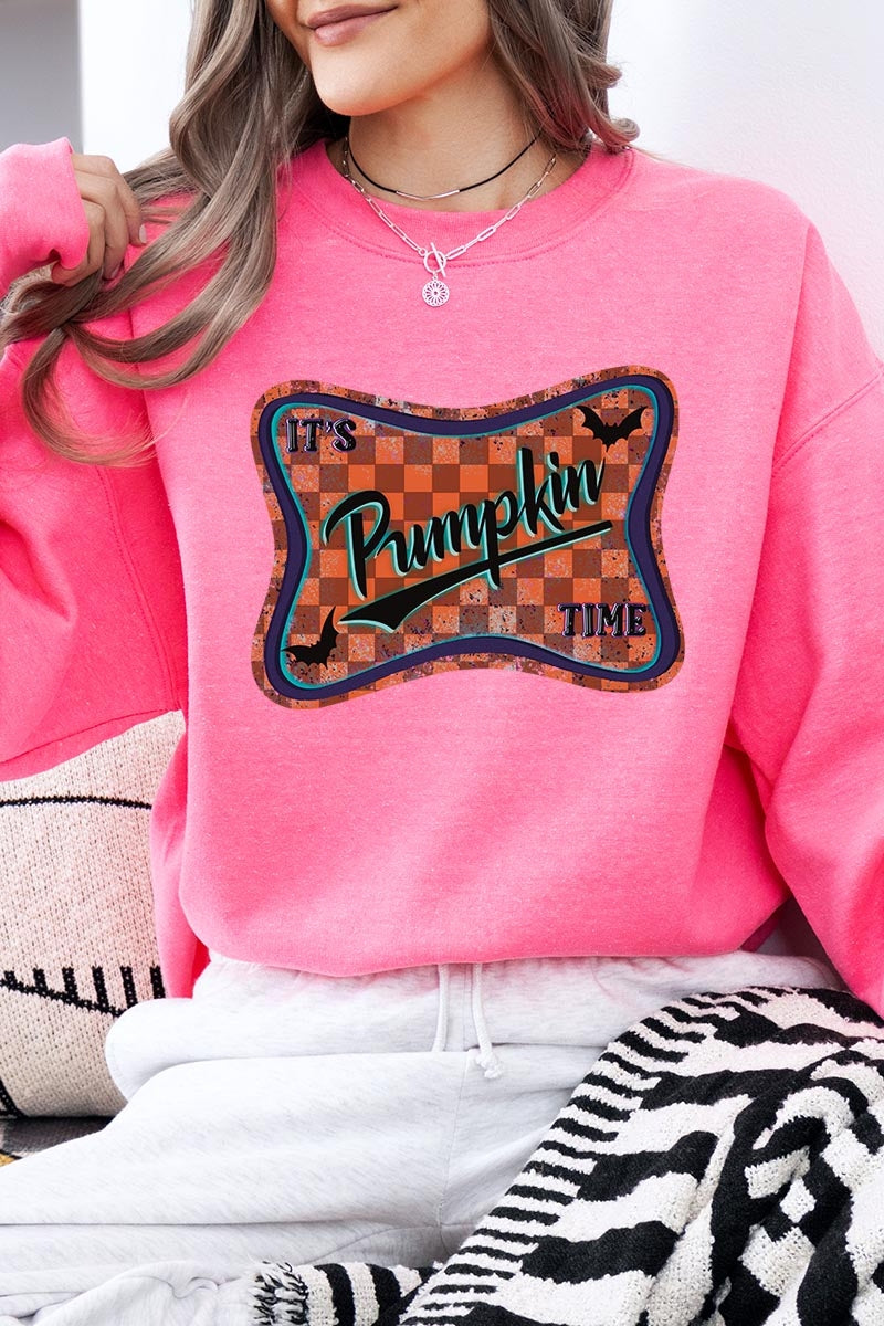 UL180-E3144 Itu2019s pumpkin time Graphic Sweatshirt $20