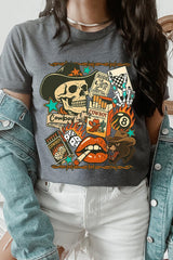 US3001P-E3096 Vintage Western Collage Graphic Plus Tee $16