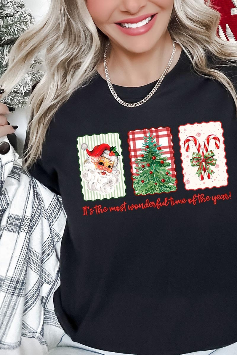 US3001-E3201 Most Wonderful Time Graphic Tee $12.5